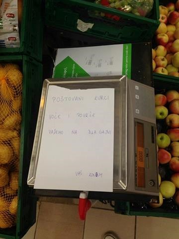 U Konzumu su ostavili poruku kupcima, a jedna je crtica učinila svoje