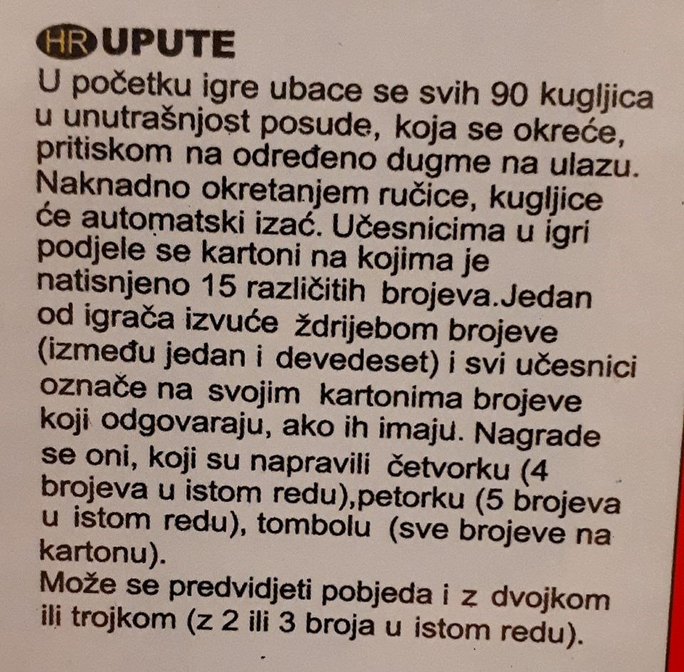 Još jedan katastrofalan prijevod: Pogledajte kakav se tekst našao u uputama za igranje društvene igre