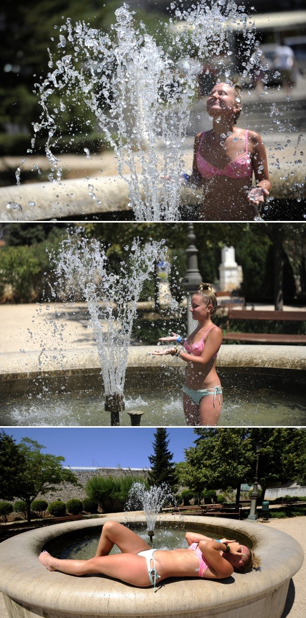 Eh, te Zagrepčanke: Umjesto u more, bacila se u fontanu