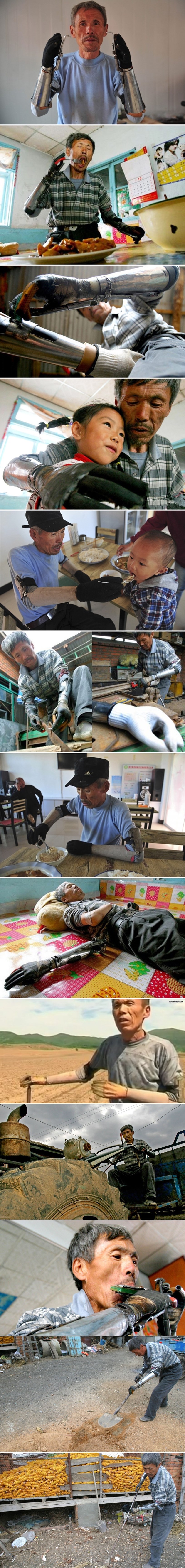 GENIJALNI FARMER sam izradio proteze za ruke kojih nema!