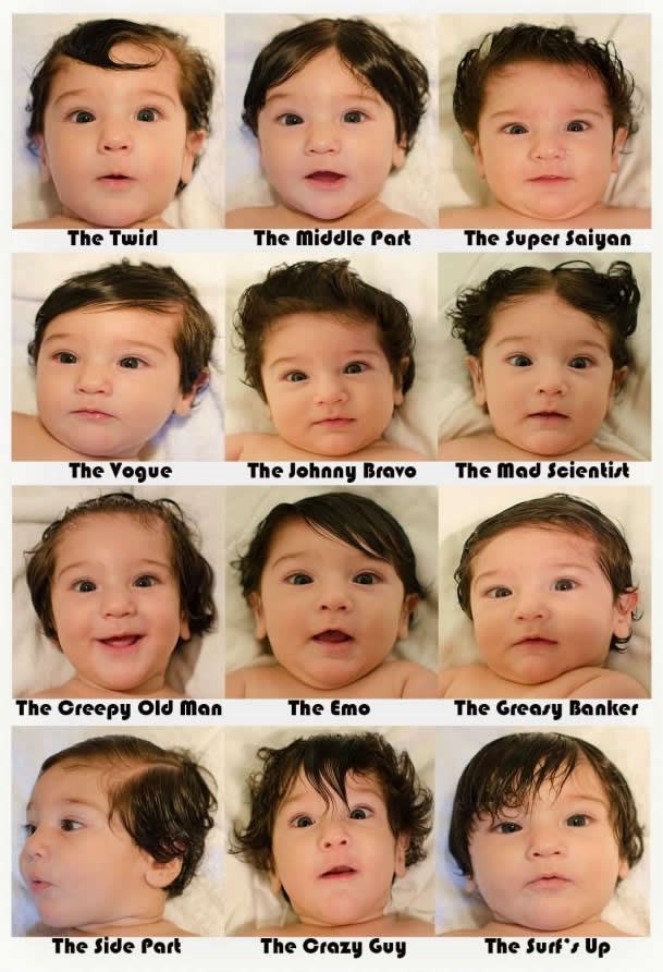 Kad ti bebač ima tonu kose