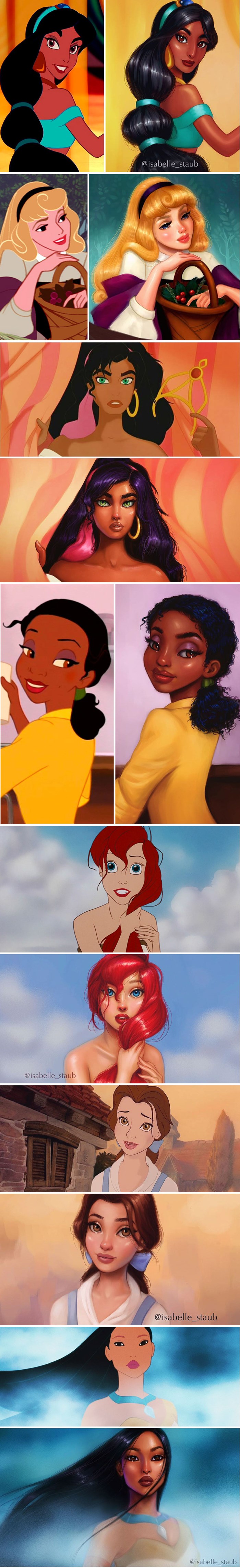 Ova umjetnica ilustrira Disney junakinje na unikatan način