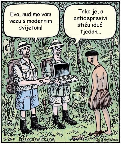 Ponudi plemenu internet, pa ga navuci na antidepresive