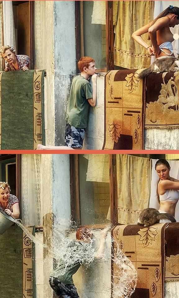 Htio je malo proviriti i vidjeti lijepo žensko tijelo, a onda je dobio svoje