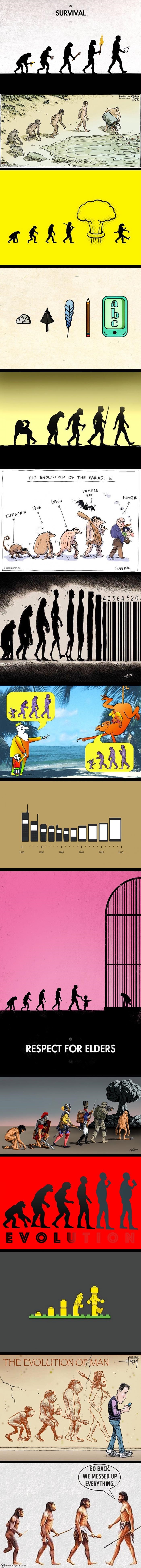 Ilustracije koje će vas natjerati da promislite o ljudskoj evoluciji