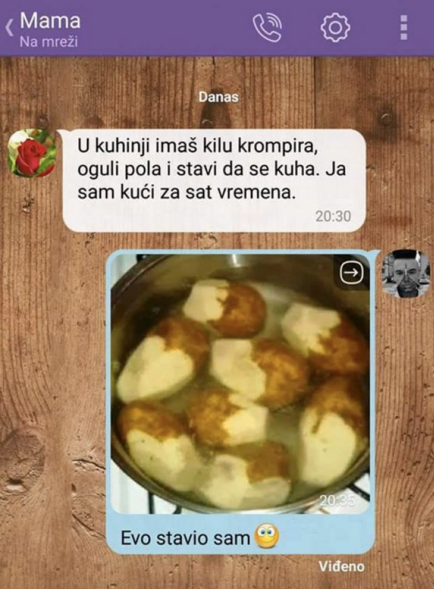 Kakav lik! Trbuh nas boli od smijanja