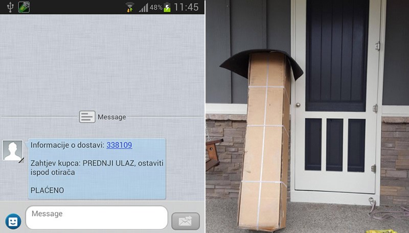 KUPAC PODIVLJAO NA DOSTAVLJAČA koji je samo doslovno slijedio njegove upute