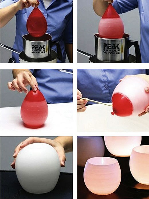 Kako pomoću balona napraviti ultrakul romantične svijeće