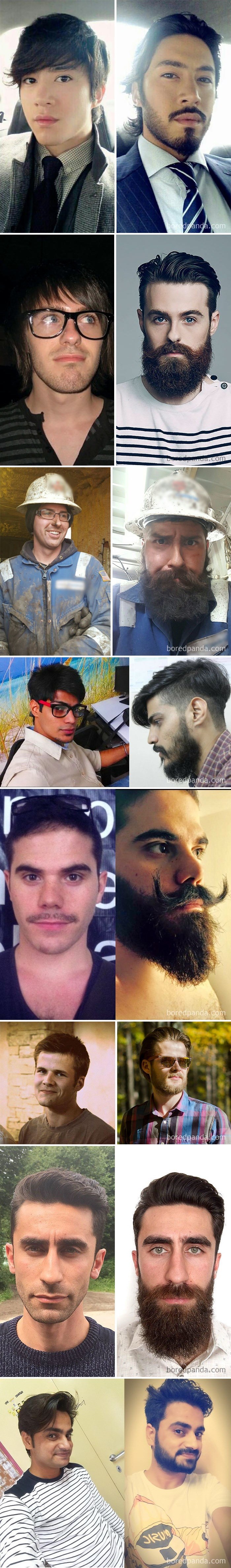 Muškarci su objavili svoje fotke prije i nakon puštanja brade, žene se slažu - s bradom su privlačniji!