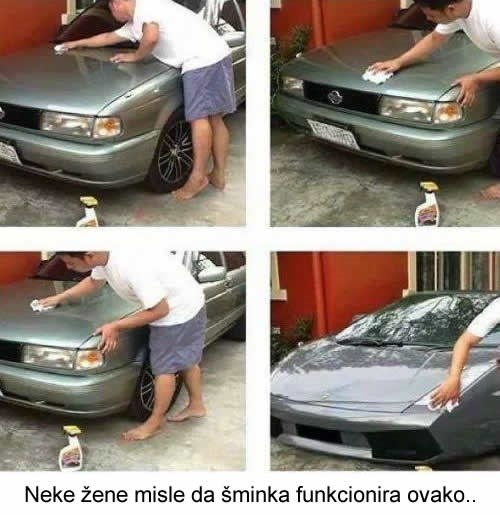 Kako neke žene misle da šminka funkcionira