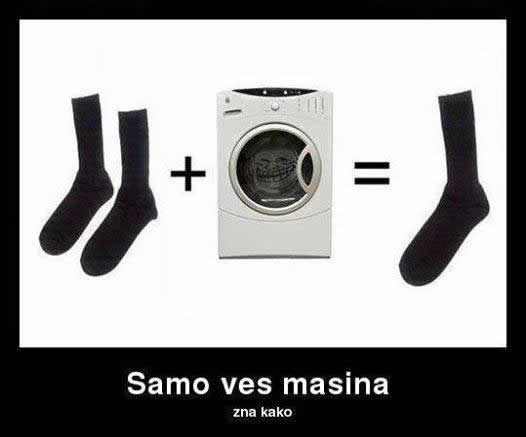 Vešmašina čarape šalje u drugu dimenziju