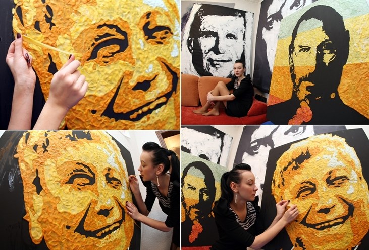 Ukrajinska umjetnica radi portrete od žvakaćih guma