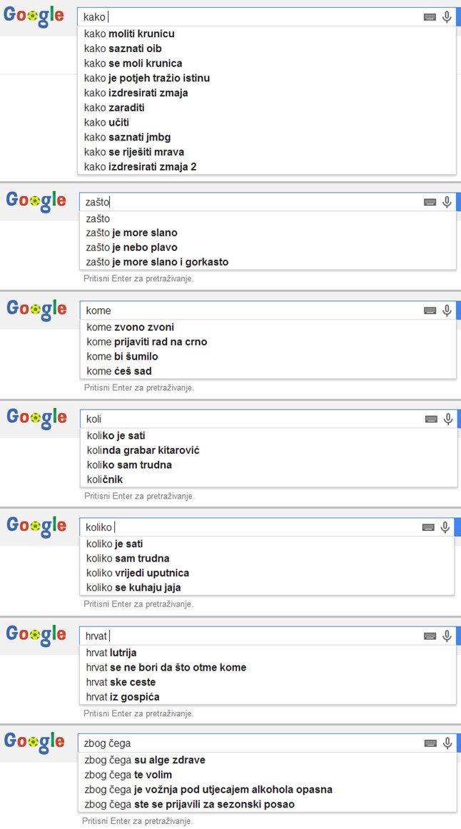 Što Hrvati traže po Googleu?