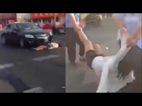 VIDEO: Htjela je odglumiti da ju je udario automobil, ali onda se pojavila policija!