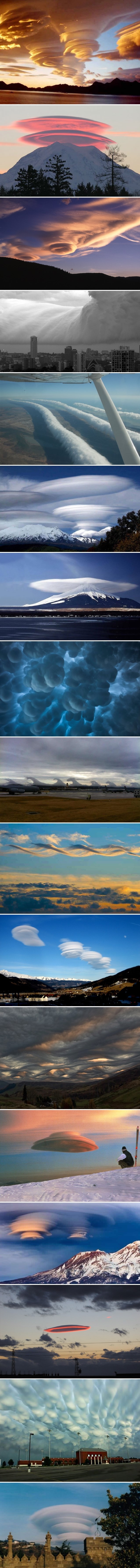 Neobični oblaci koje često mijenjaju za NLO-e