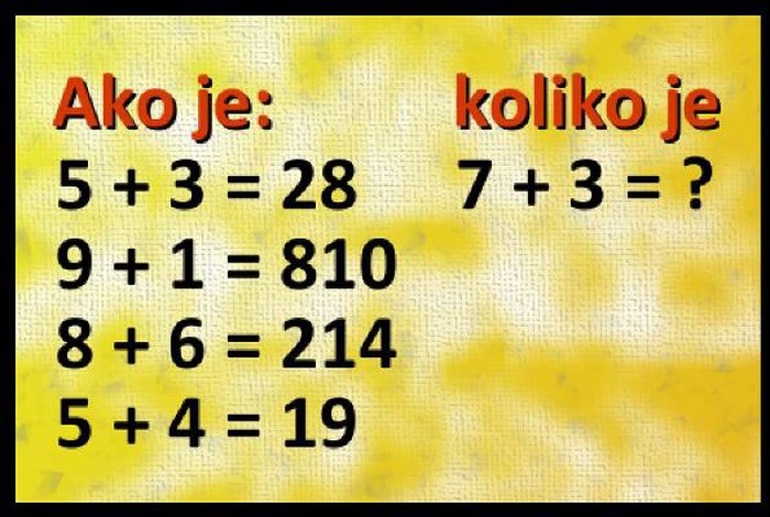 Logička zagonetka za koju imate 30 sekundi da je riješite!