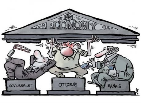 Ekonomija: Raja trpi, političari hlade jaja, banke pelješe