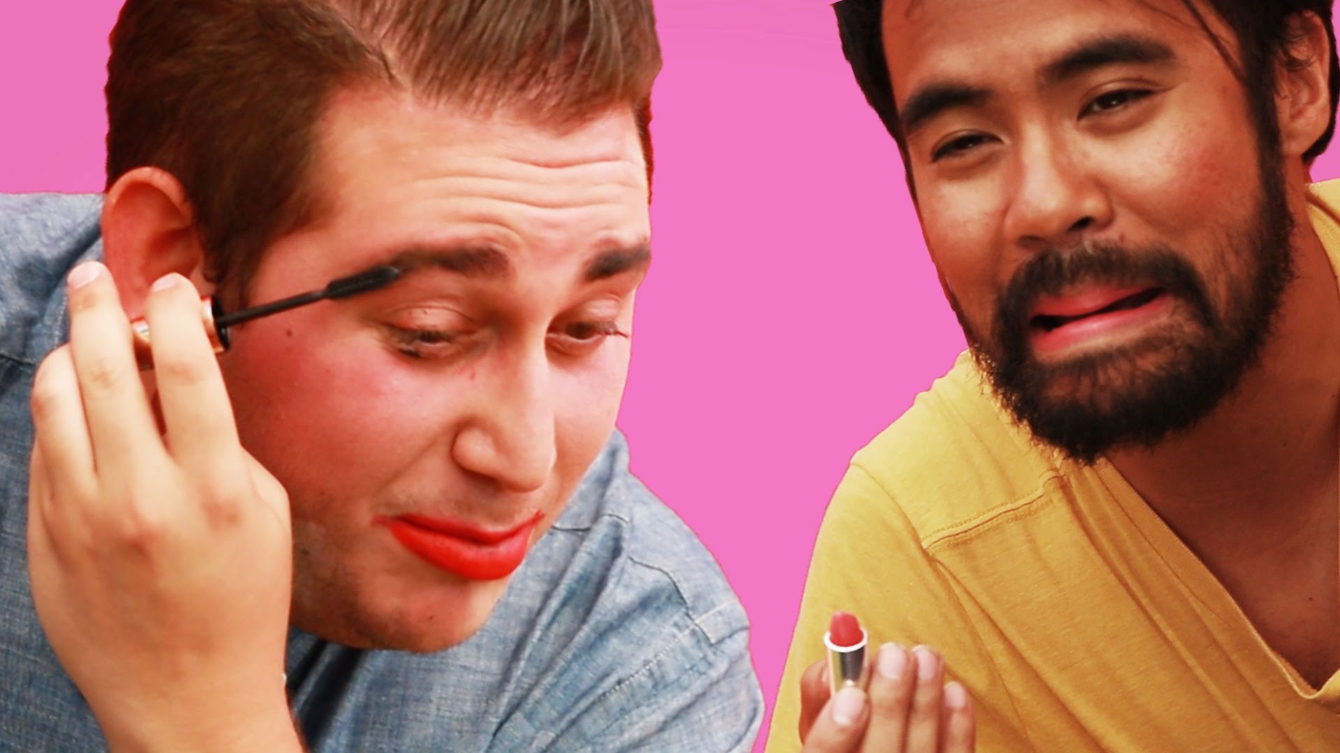 VIDEO: Hrabri momci - dali im set za šminkanje bez uputa