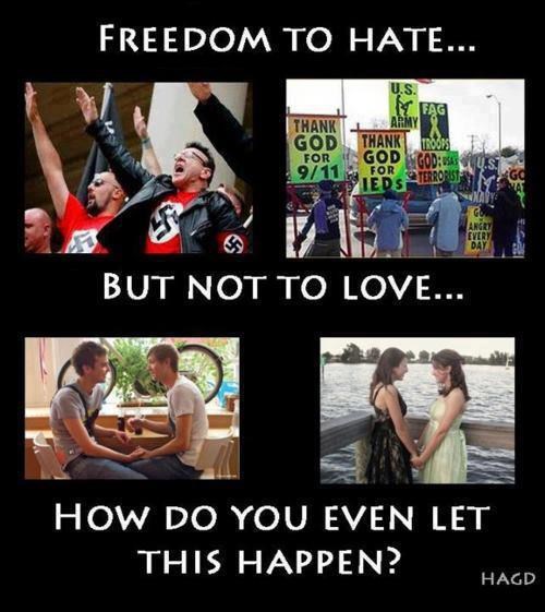 Mržnja je OK, ljubav zabraniti?