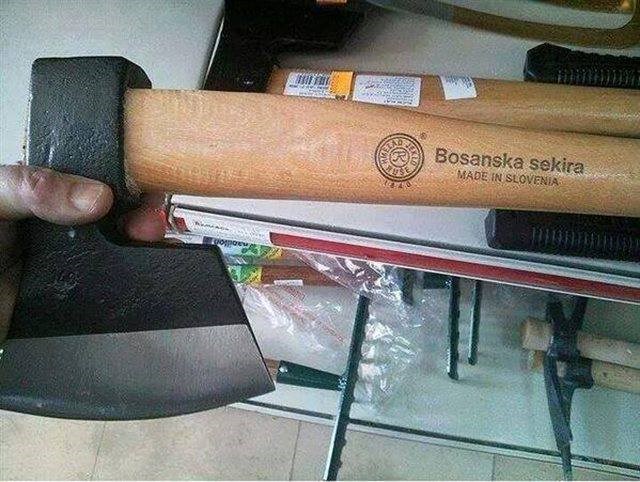 "Bosanska sekira" made in Slovenia