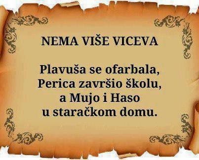 Evo zašto nema više viceva