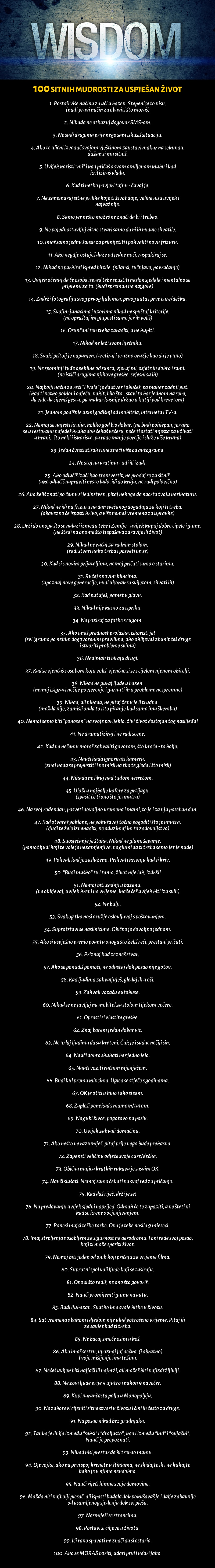 Sto malih savjeta za bolji život koji zapravo nešto vrijede