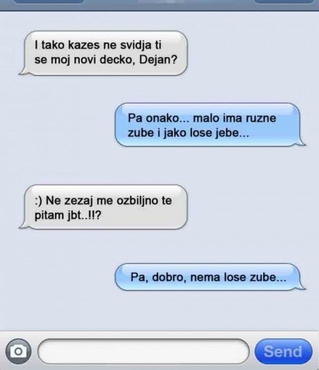 Prijateljicu je pitala sviđa li joj se njen novi dečko, ona joj poslala zabrinjavajući odgovor