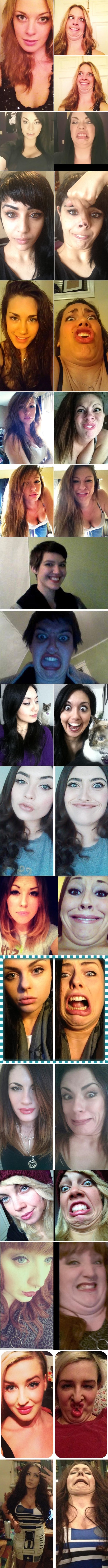 Seksi cure s odvratnim grimasama