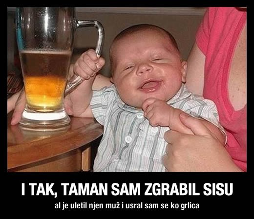 Alkić-beba prepričava svoje zgode s dojenjem