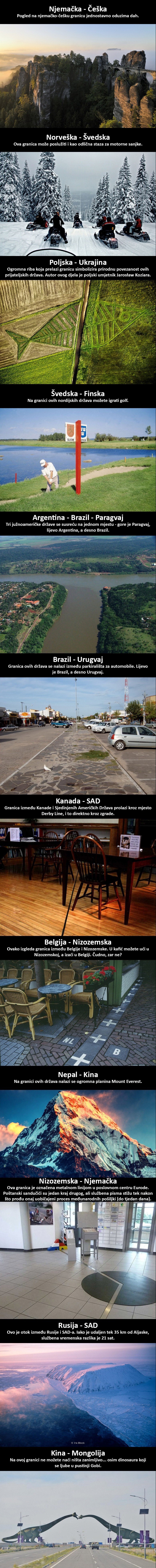 12 najčudnijih, najzanimljivijih i najljepših državnih granica na svijetu