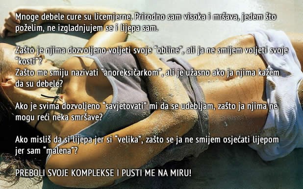 Debele žene su licemjerne?