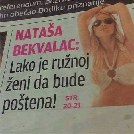 Srpska pjevačica izjavila je nešto što će uvrijediti svaku poštenu ženu