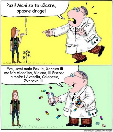 Ne budi slabić, mani se droge i navuci se na lijekove!