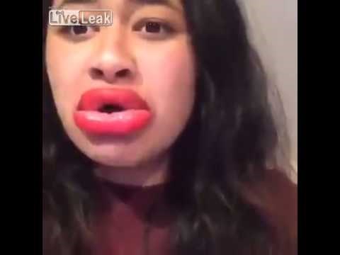 Video: Povećavala si usne - ispala duckface cuclačica auspuha
