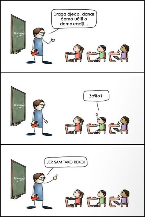 DEMOKRACIJA Glasaj za koga god sam ti rekao da želiš