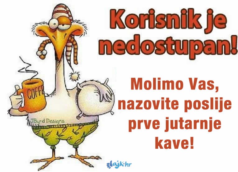 Ponedjeljak ujutro..