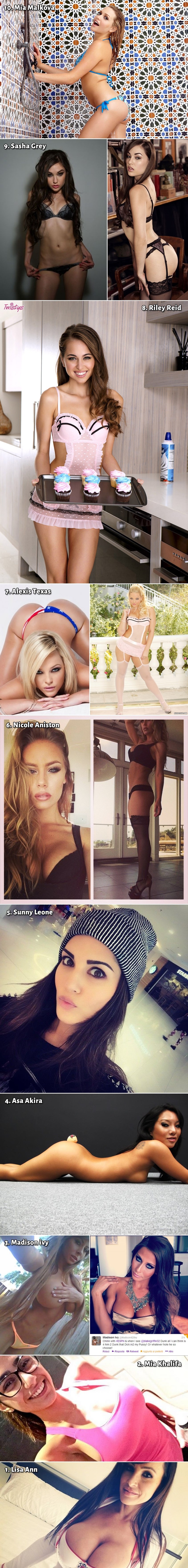 GALERIJA: Top 10 najpopularnijih porno glumica 2015.