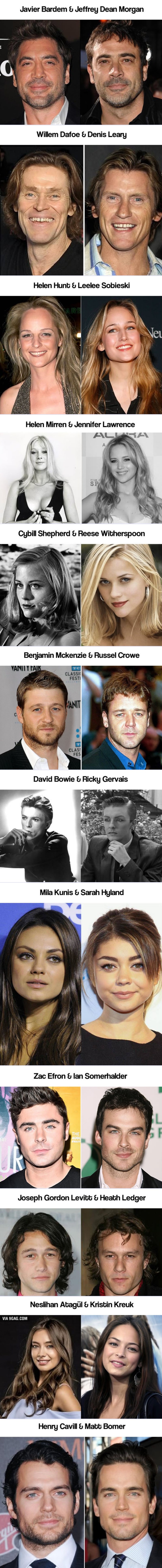 TOP 24 celebrityja koji dijele isto lice