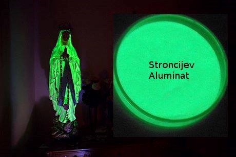 Čudo! Zasvijetlila posudica sa stroncijevim aluminatom!