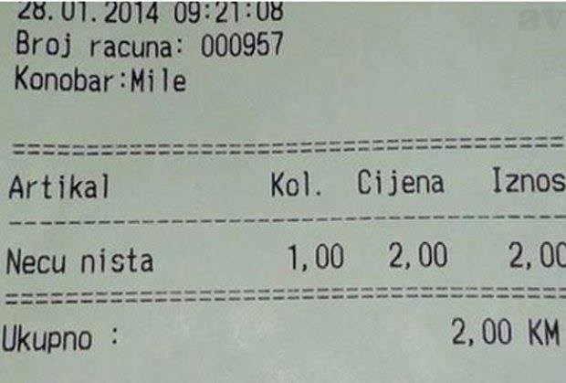 WTF? Izdali mu račun iako nije ništa naručio