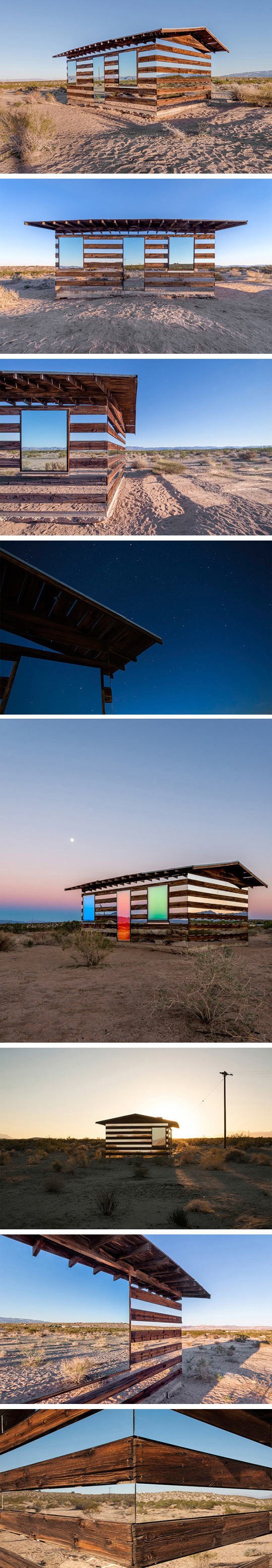 Umjetnik je napravio kuću od dasaka i ogledala i dobio nešto nevjerojatno