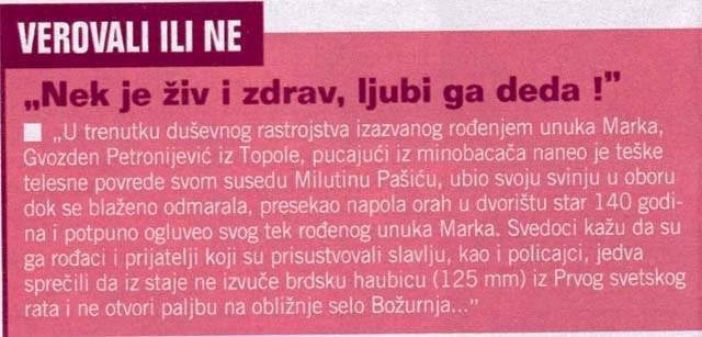 Deda krenuo u rat zbog rođenja unuka!