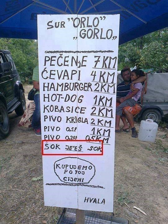 U Bosni znaju šta valja, sok nije jedna od tih stvari