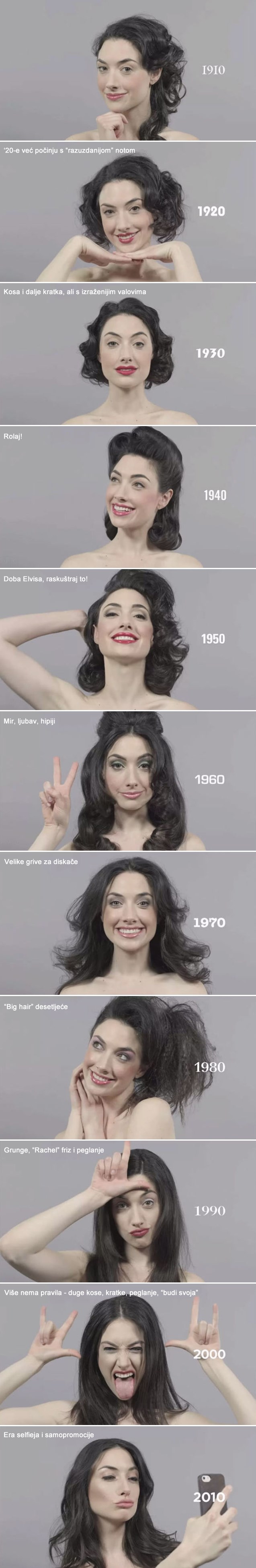 Galerija: Ženske frizure po desetljećima