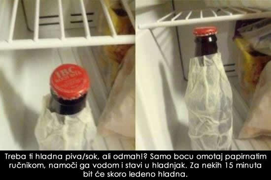 Super savjet za brzo hlađenje pive