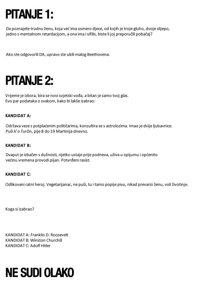 TEST: Jeste li moralno superiorni i pravedni ili olako sudite?