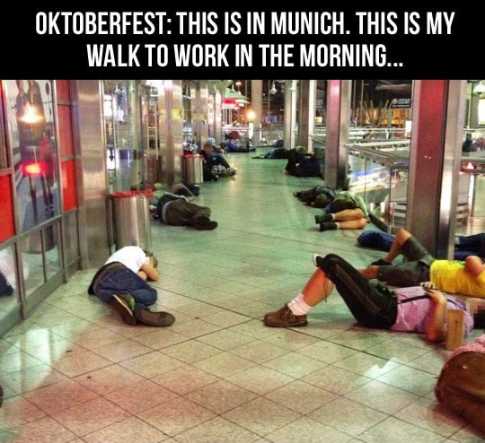 Minhen nakon Oktoberfesta: Pospane pijandure hrču