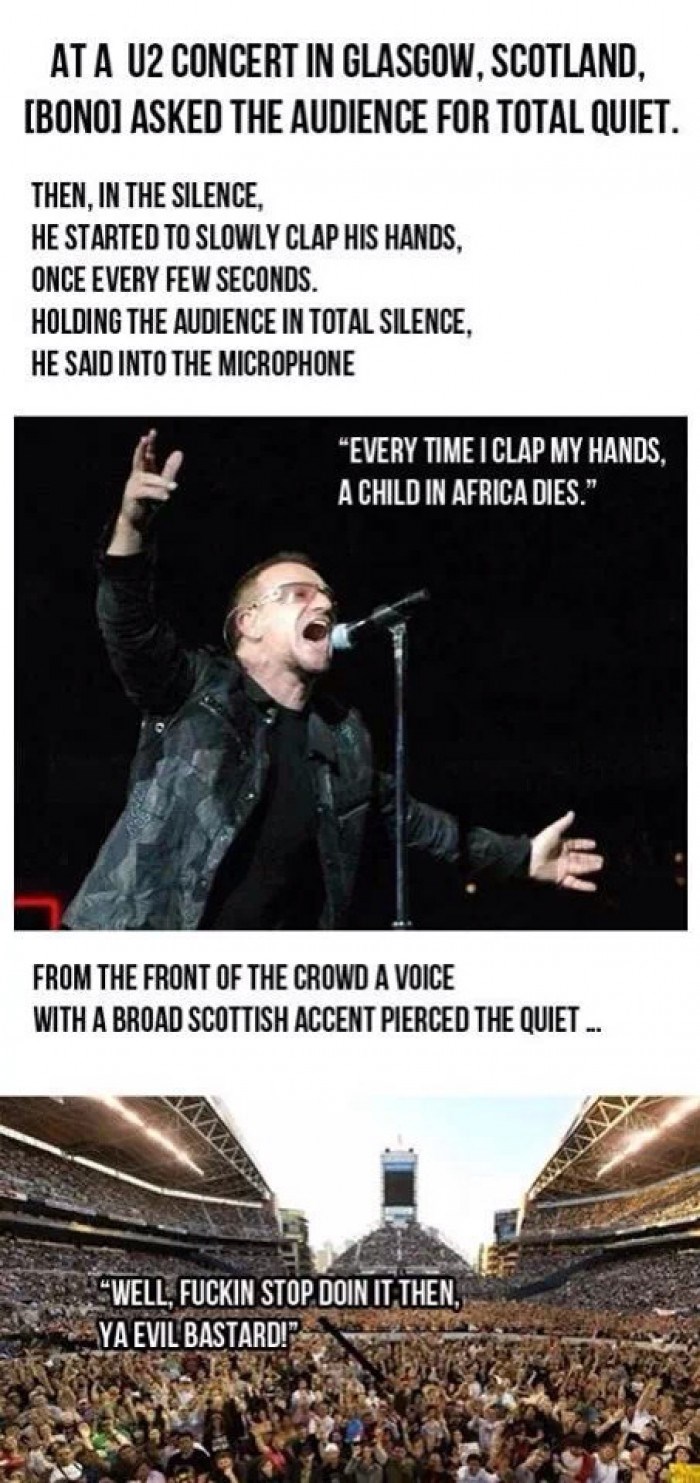 Zli Bono isprovocirao publiku?