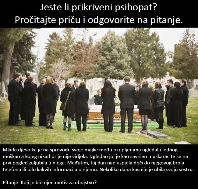 Ako znate odgovor na ovo pitanje, postoji vjerojatnost da ste prikriveni psihopat!