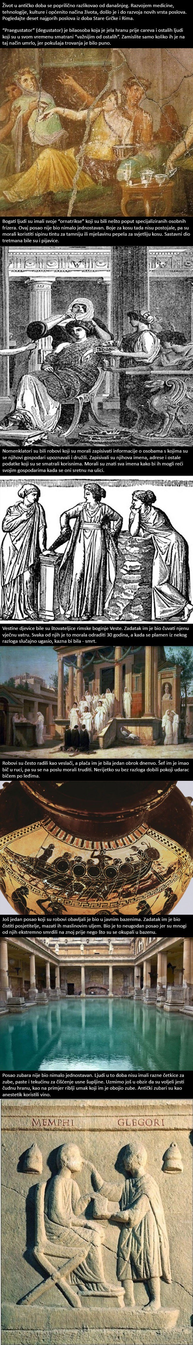 Sedam najgorih poslova koje u doba Stare Grčke i Rima nitko nije volio raditi!